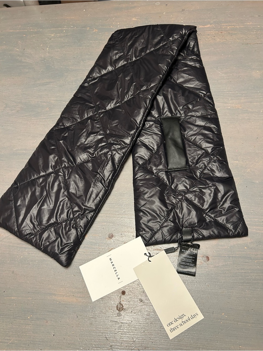 Marcella puffer scarf